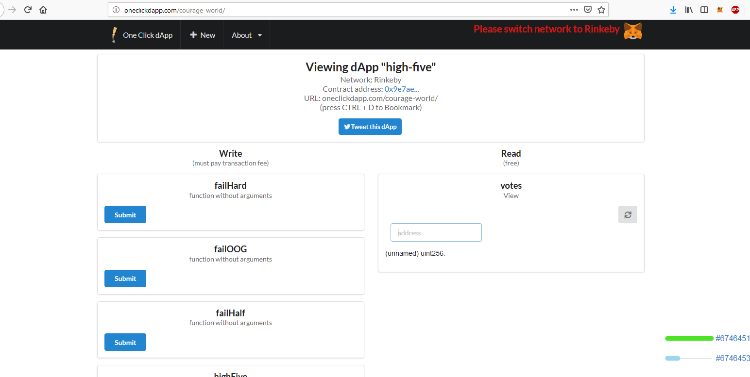 One Click dApp gallery image