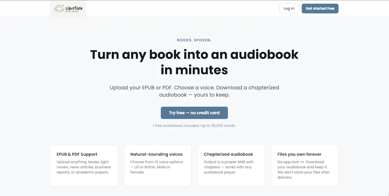 LibriTalk — Books, spoken. screenshot 1