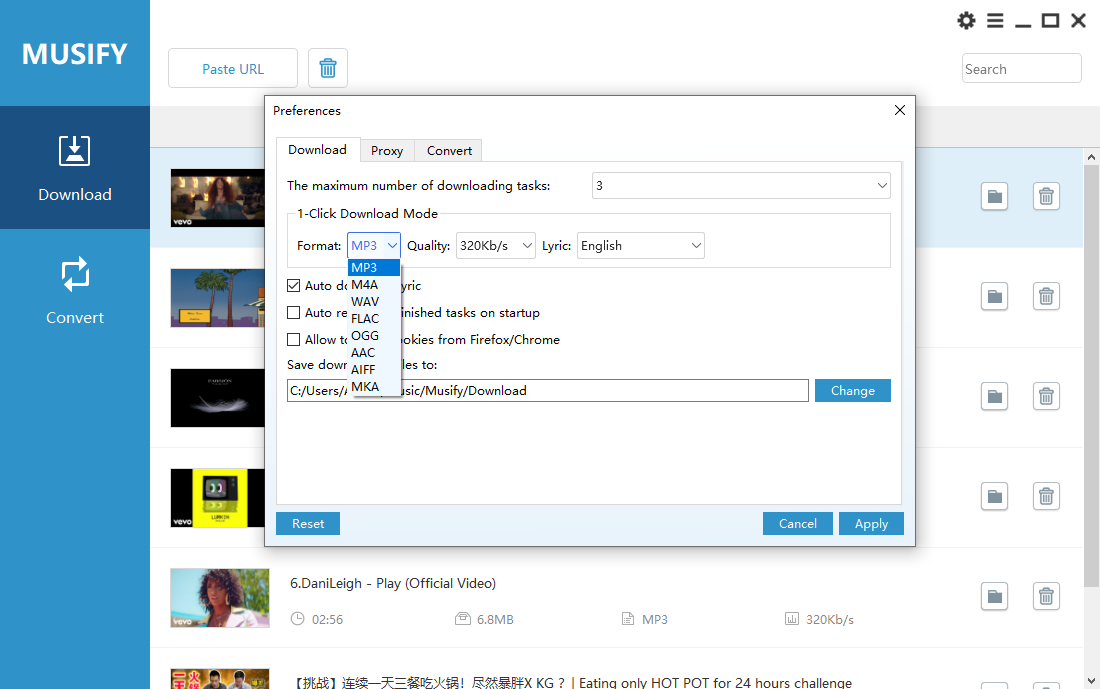 Mídia 2 de Musify Spotify Converter - Downloader para o Spotify para converter o Spotify em MP3 em alta qualidade