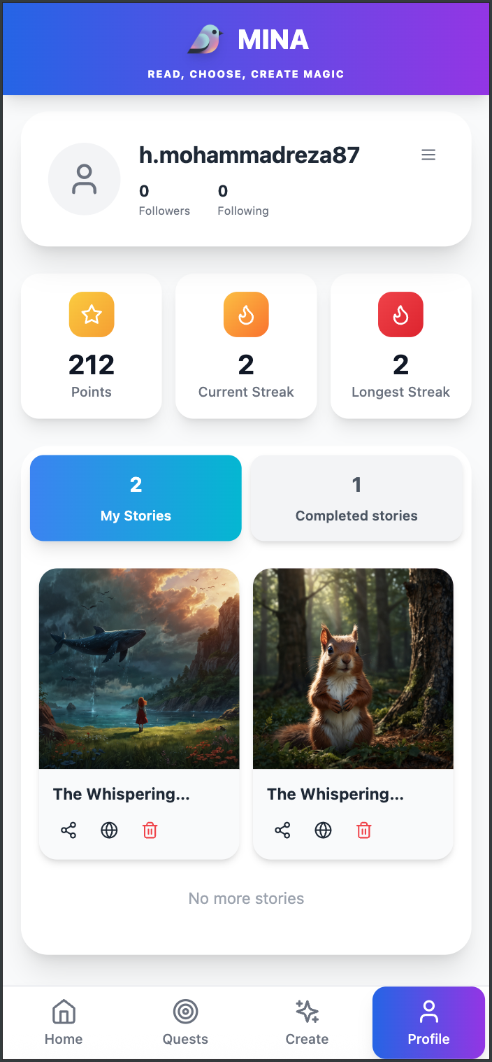 Mina - Screenshot 5 showing product features and functionality