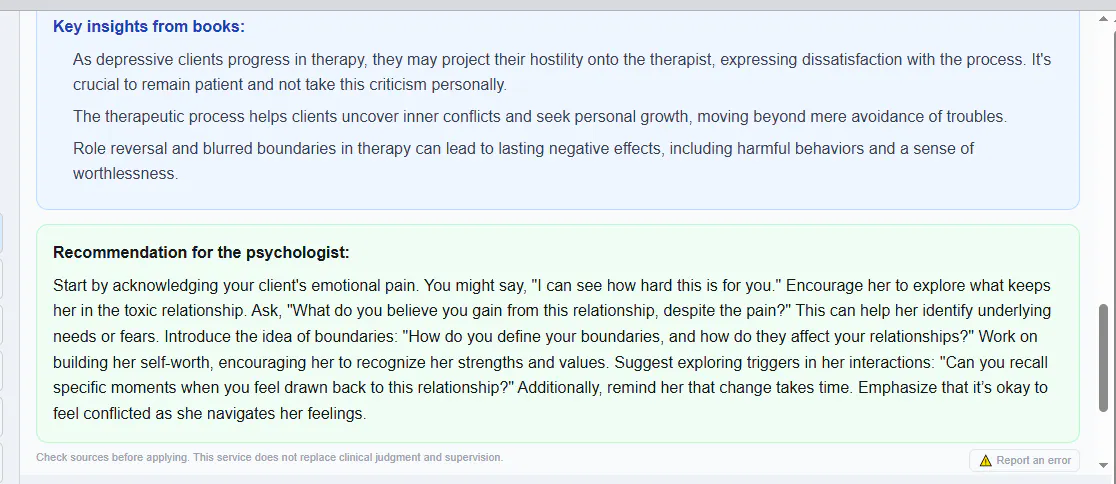Rassvet — AI Library for Psychologists gallery image