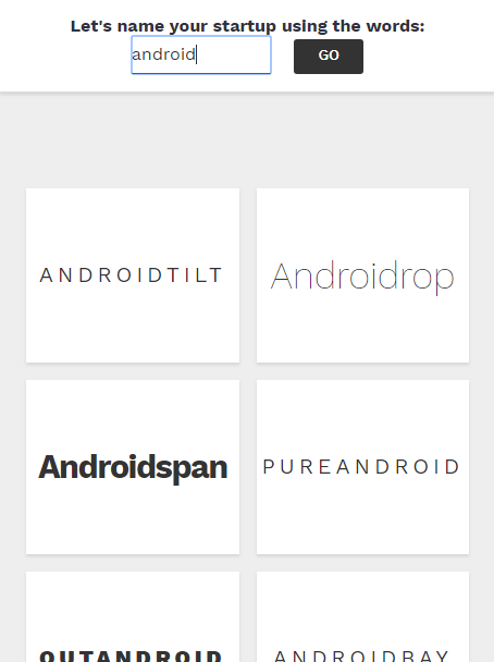 Startup Name Generator gallery image