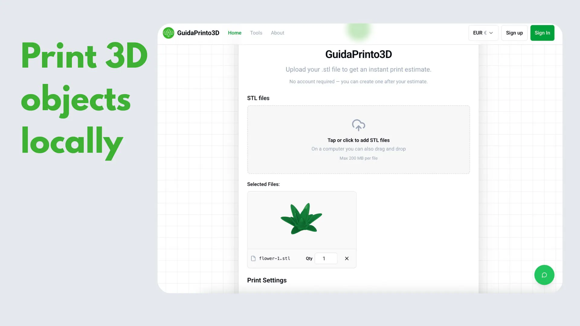 Guidaprinto3D-Print 3D objects locally gallery image