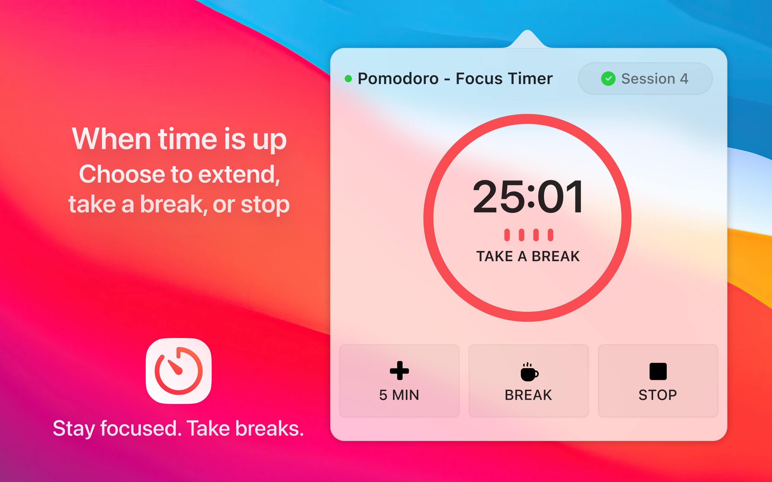 Smart Focus Timer for Mac gallery image