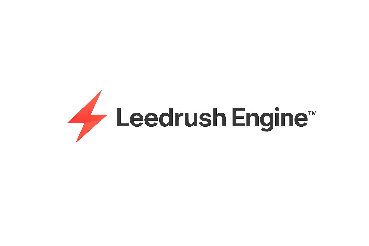 Leedrush Engine - Product Hunt launch logo and brand identity