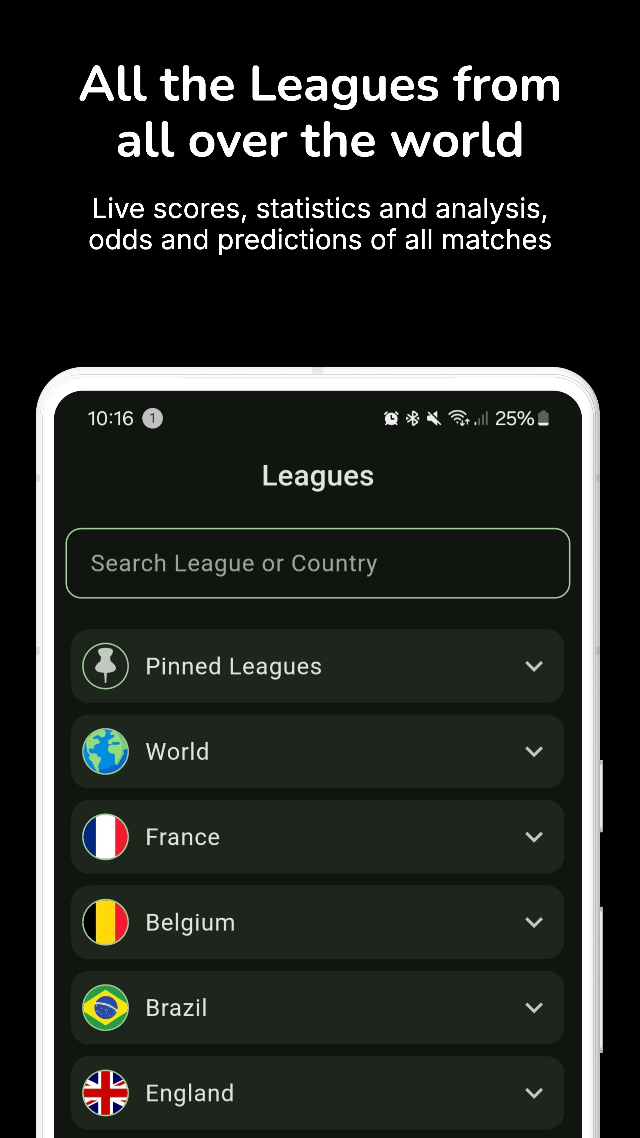Application de football BetScore media 1