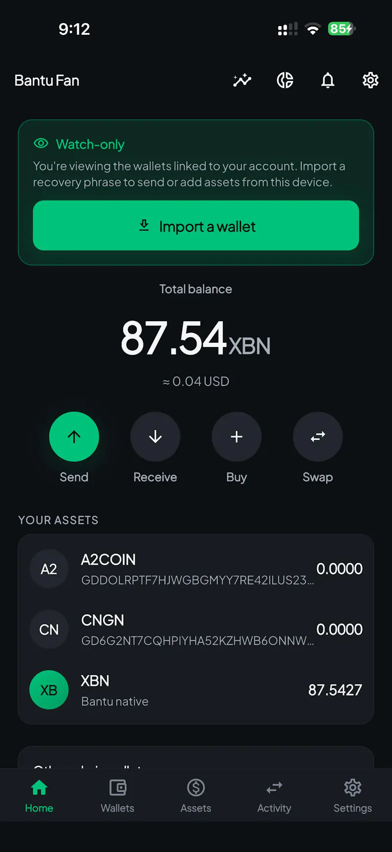 ECOPay Self-Custody Wallet screenshot 2