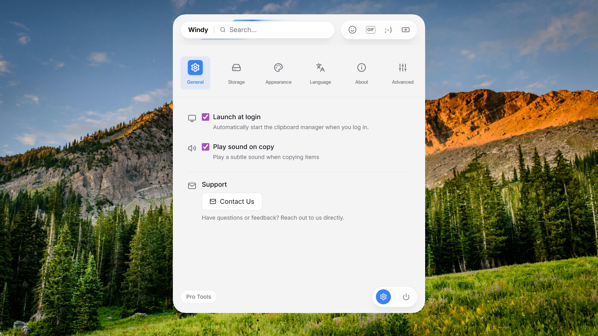 Windy - Screenshot 5 showing product features and functionality