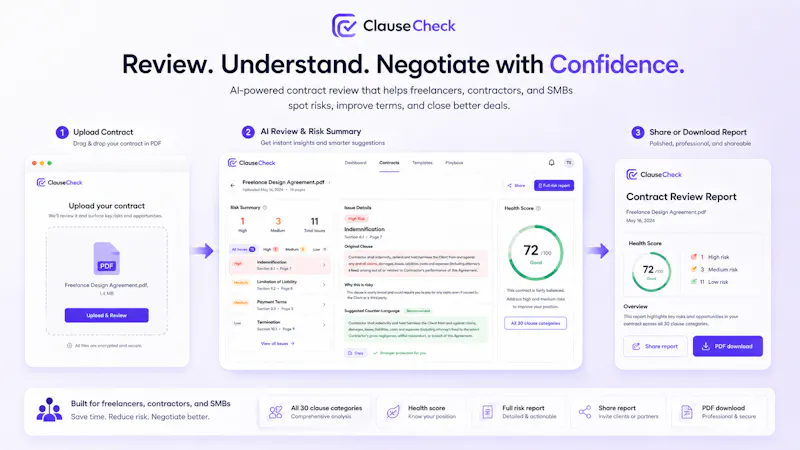 ClauseCheck screenshot 2