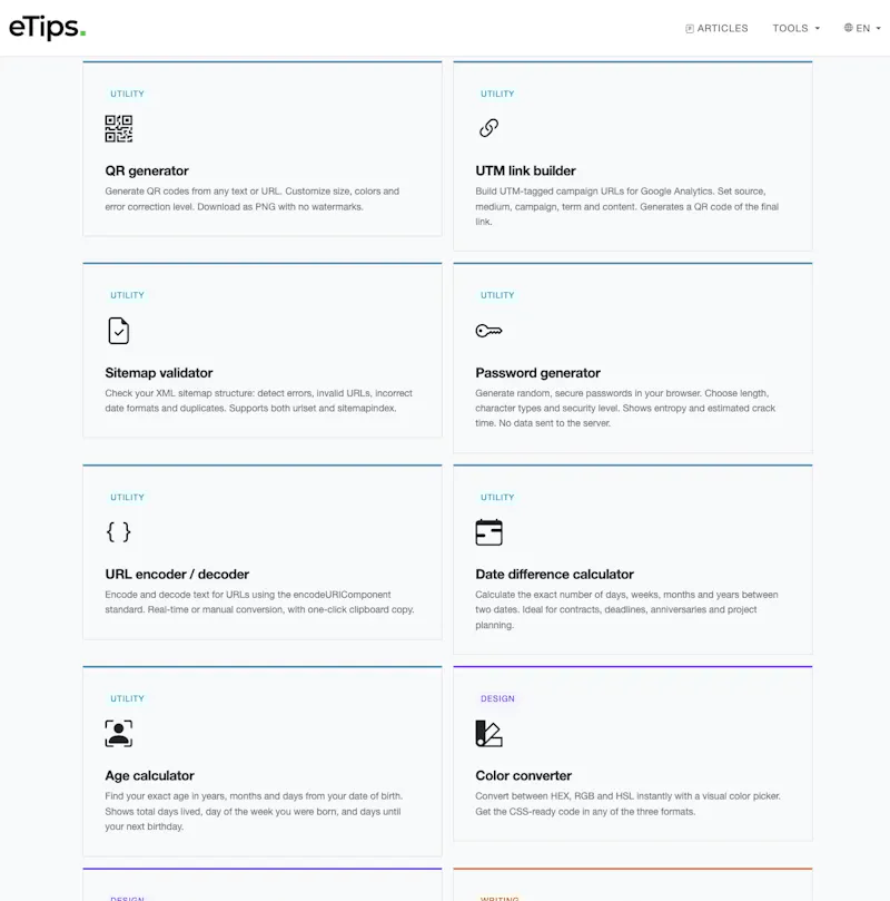 eTips Tools screenshot 3