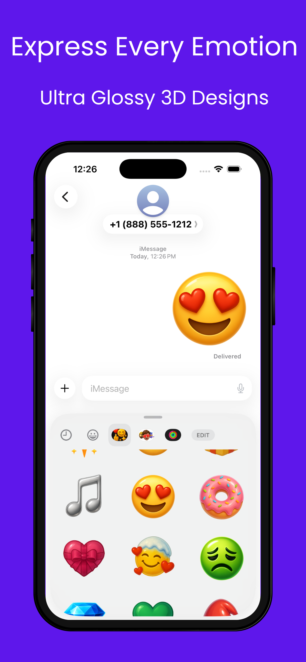 Liquid Glass Emojis – iMessage Pack gallery image