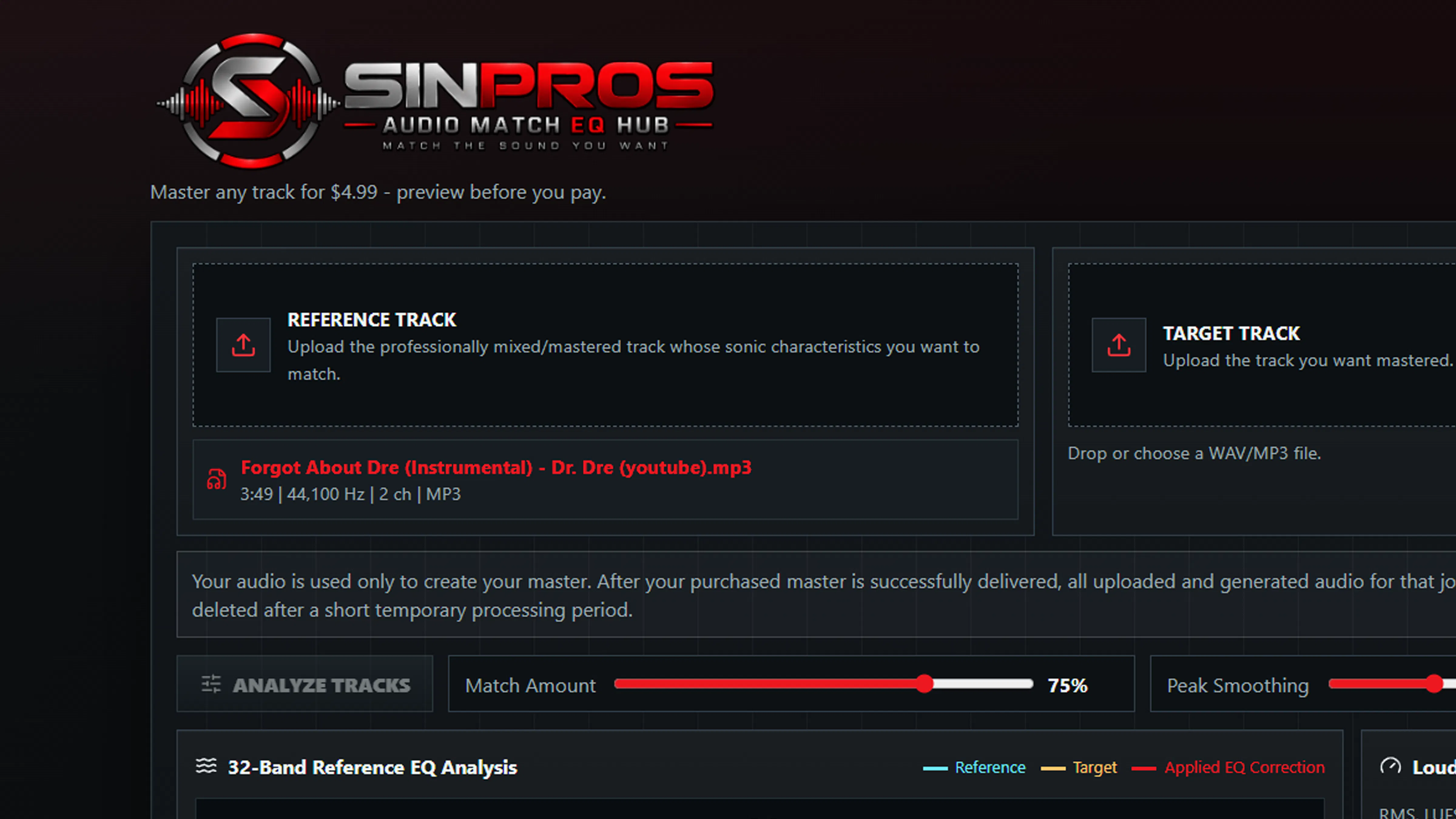 Sinpros Audio Match EQ Hub gallery image