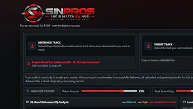 Sinpros Audio Match EQ Hub gallery image