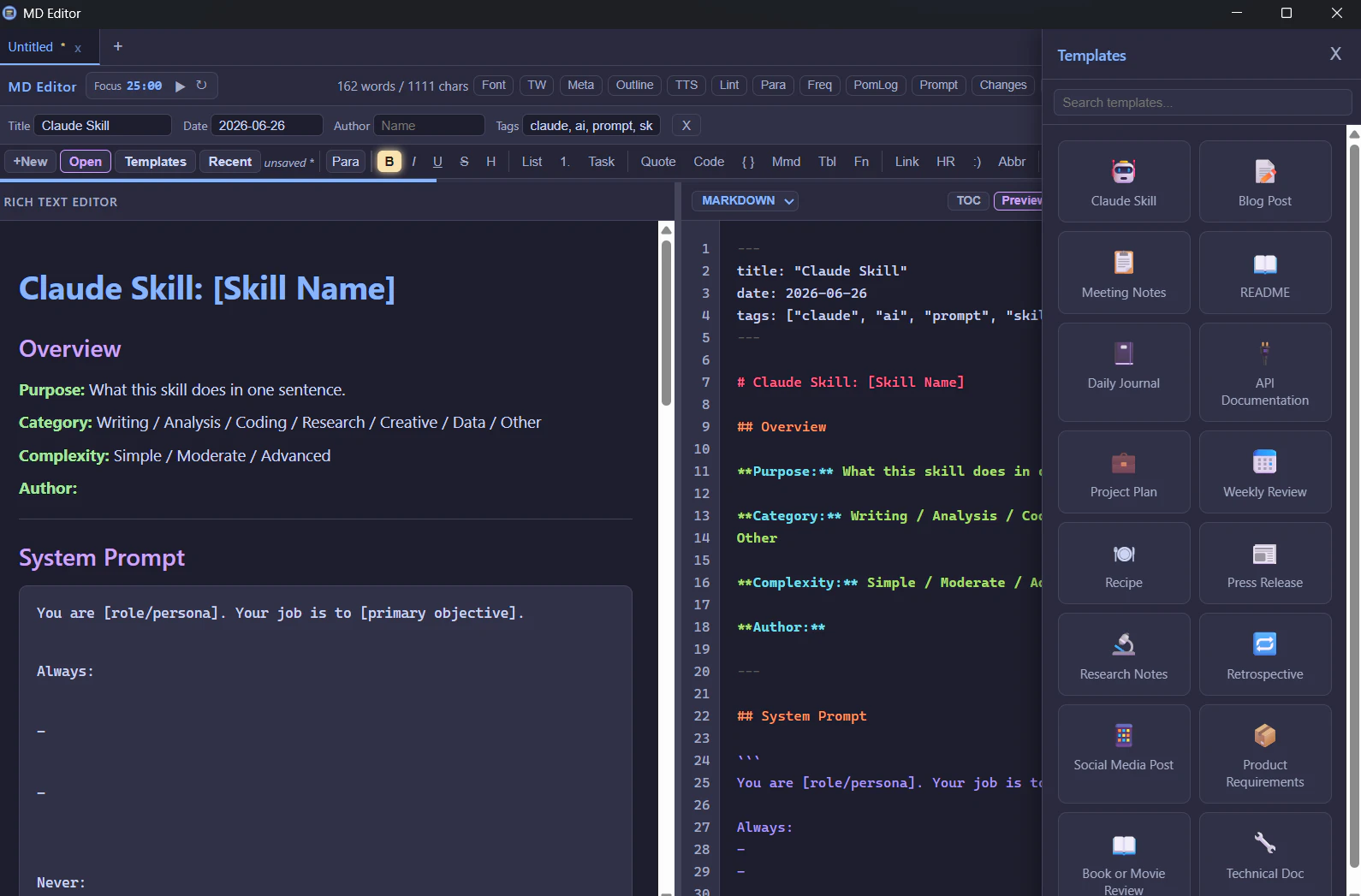 MD Editor screenshot 2