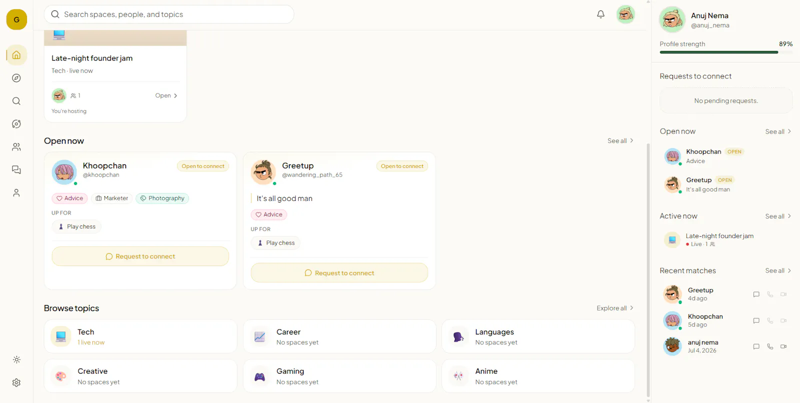 Greetup screenshot 2