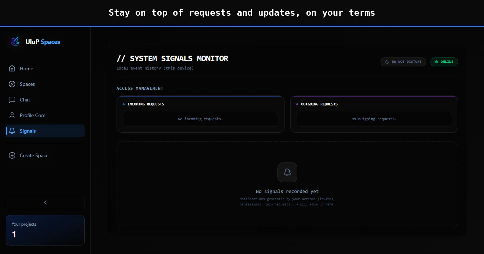 UluP Spaces screenshot