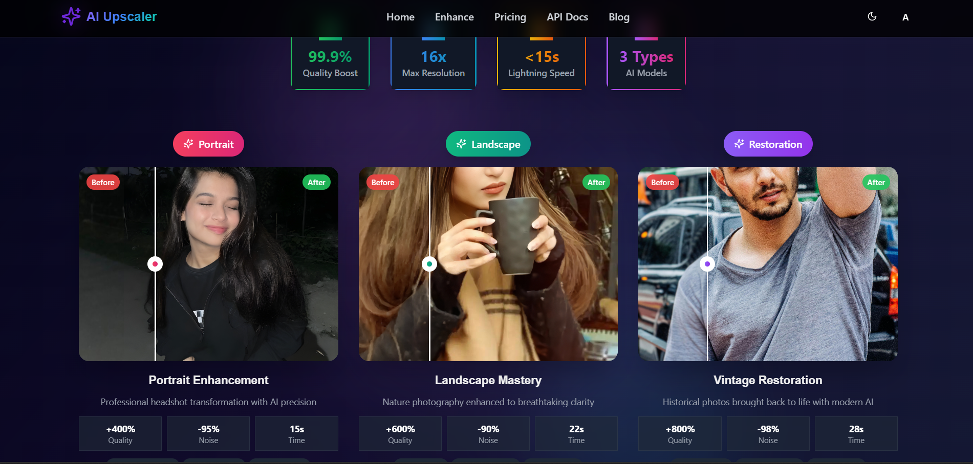 Mídia 3 de ImagUpScaler.io - Aprimore a imagem - Transforme fotos embaçadas em obras -primas em HD