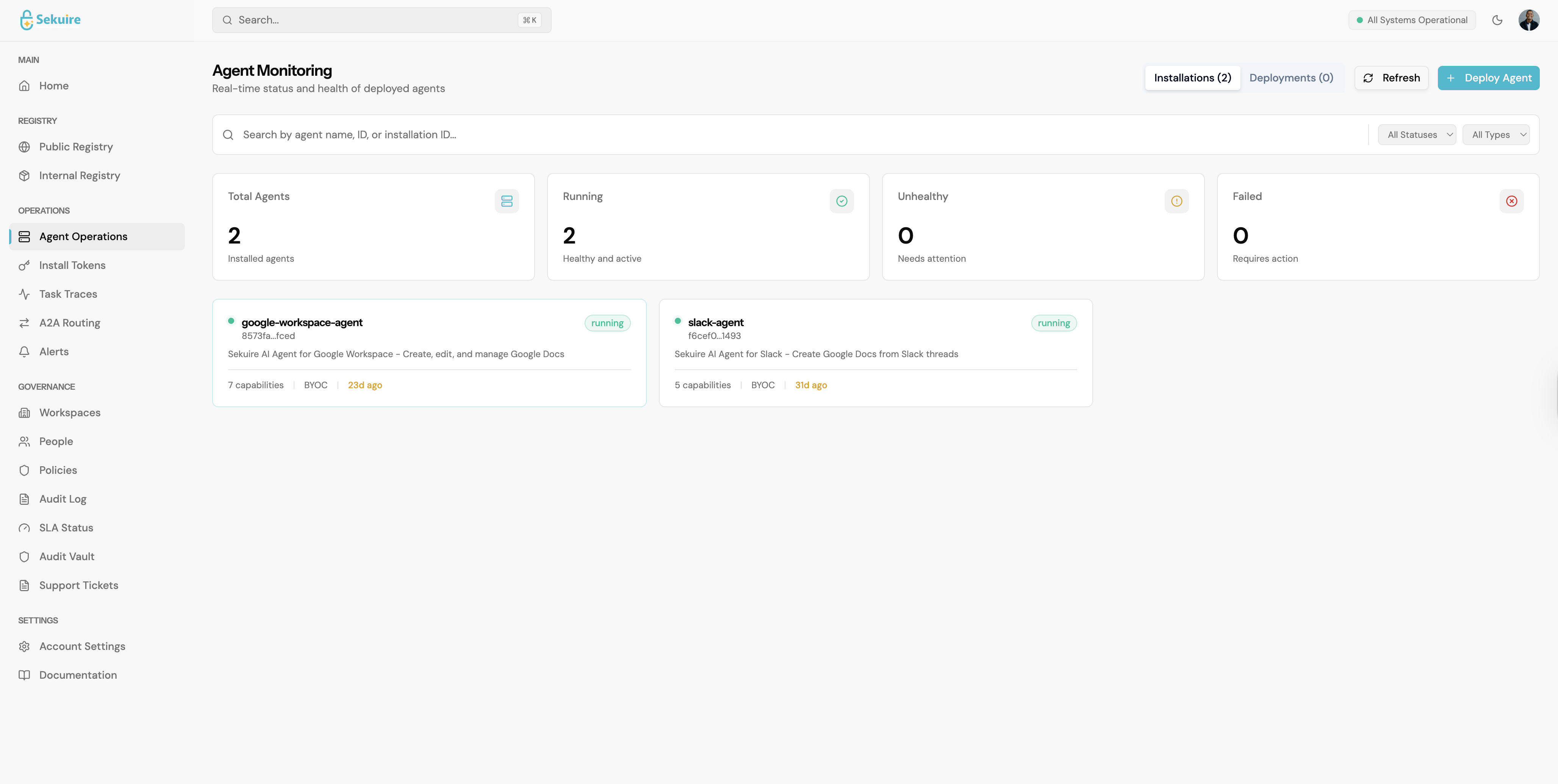 Sekuire - Screenshot 4 showing product features and functionality