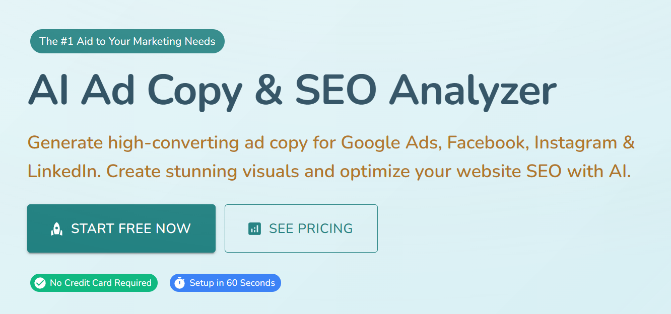 Aid Marketing - Main product screenshot demonstrating key features and user interface