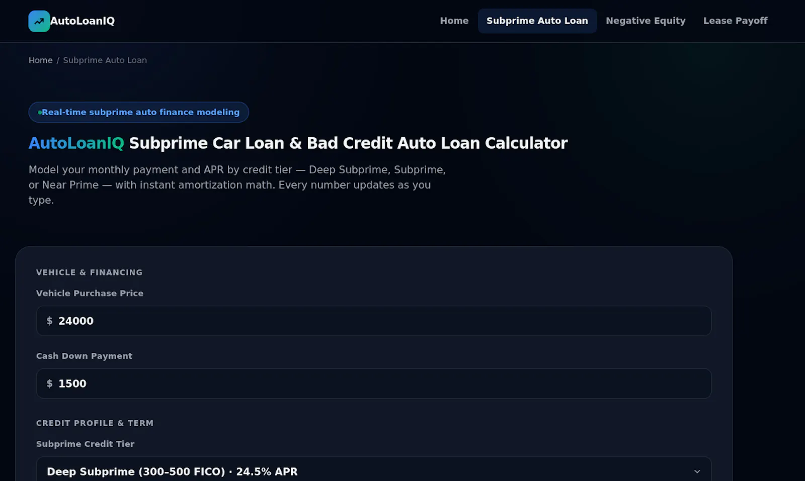 AutoLoanIQ screenshot 2