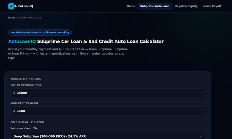 AutoLoanIQ screenshot 2