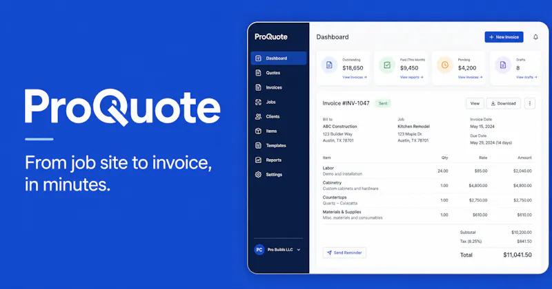 ProQuote screenshot 1