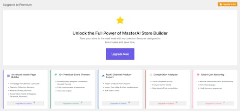 MasterAI Store Builder gallery image
