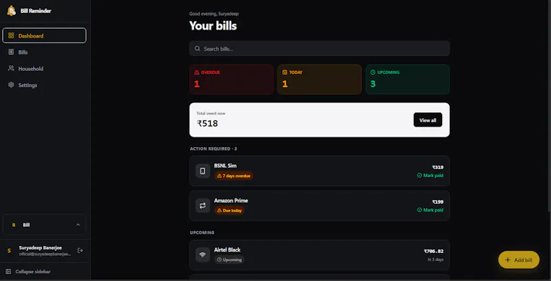 Bill Reminder screenshot 3