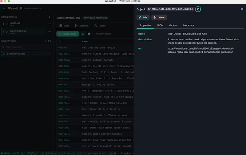 Weavit UI screenshot 4