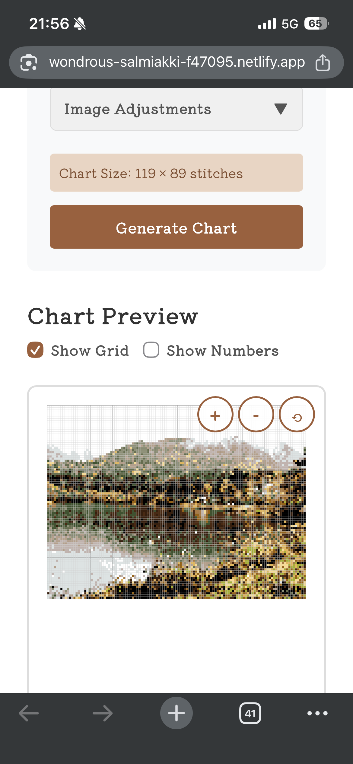 Cross Stitch Chart Generator - Main product screenshot demonstrating key features and user interface