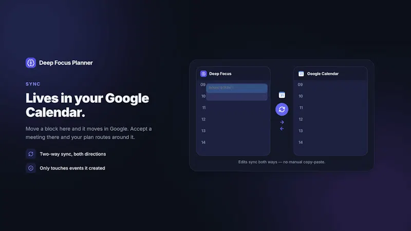 Deep Focus Planner screenshot 4