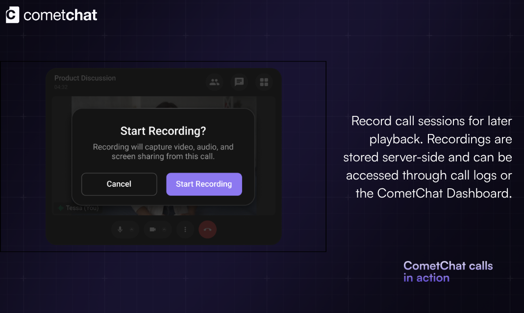 Voice and Video Calling by CometChat gallery image