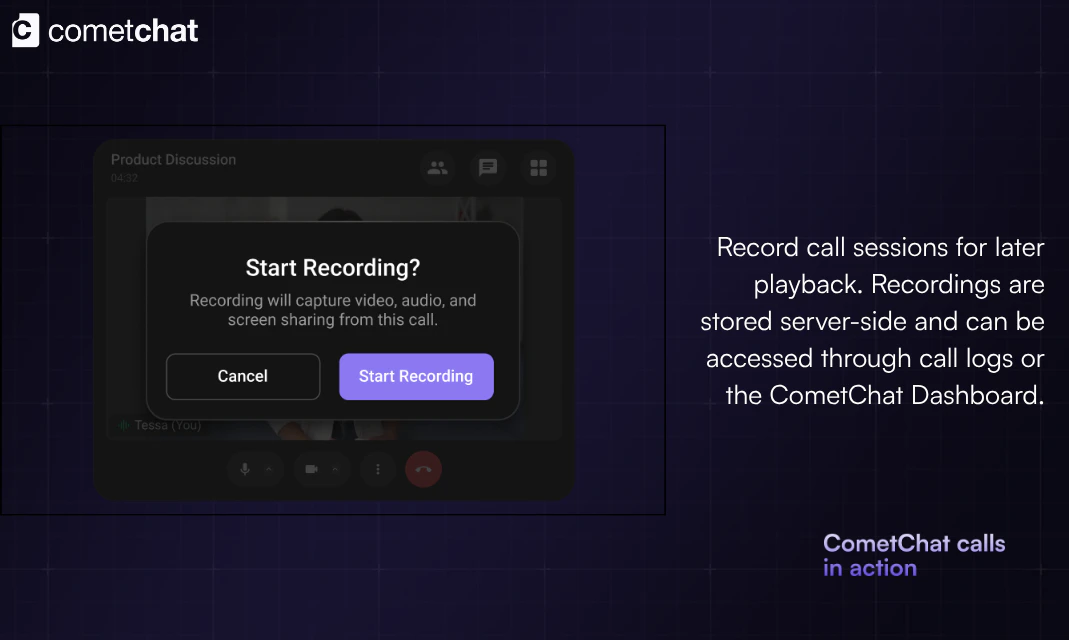 Voice and Video Calling by CometChat screenshot 4