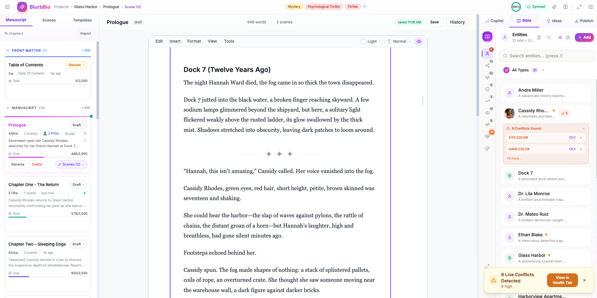 BlurbBio - Screenshot 3 showing product features and functionality