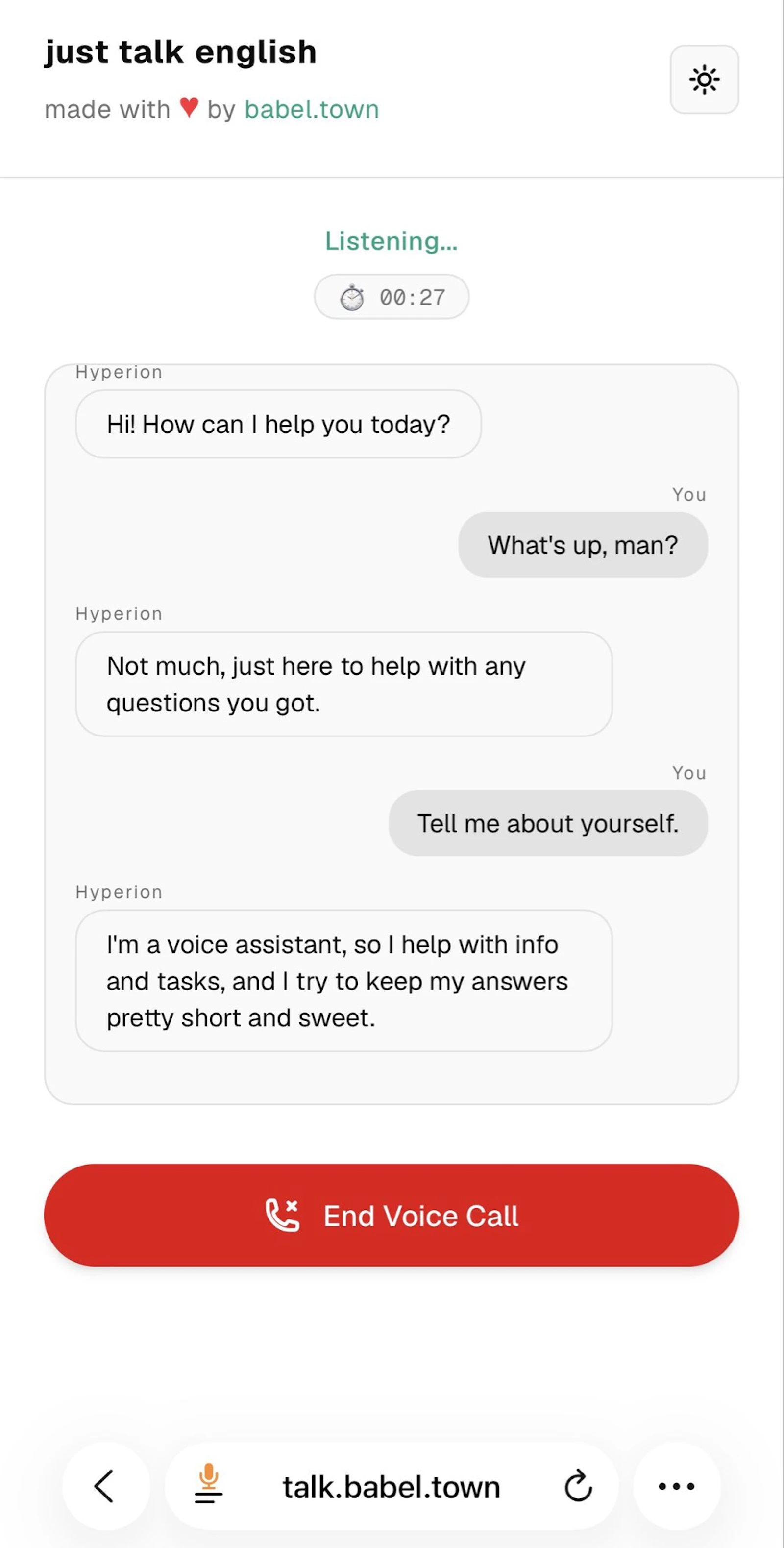 just talk english screenshot 1