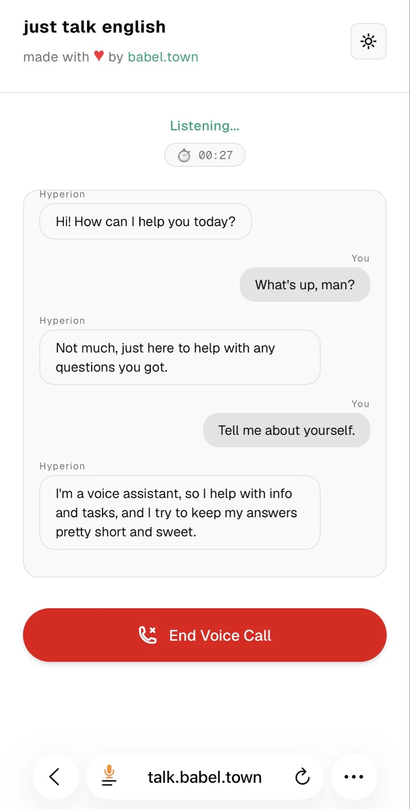 just talk english screenshot 1