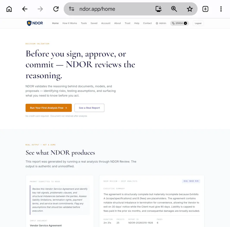 NDOR screenshot 2
