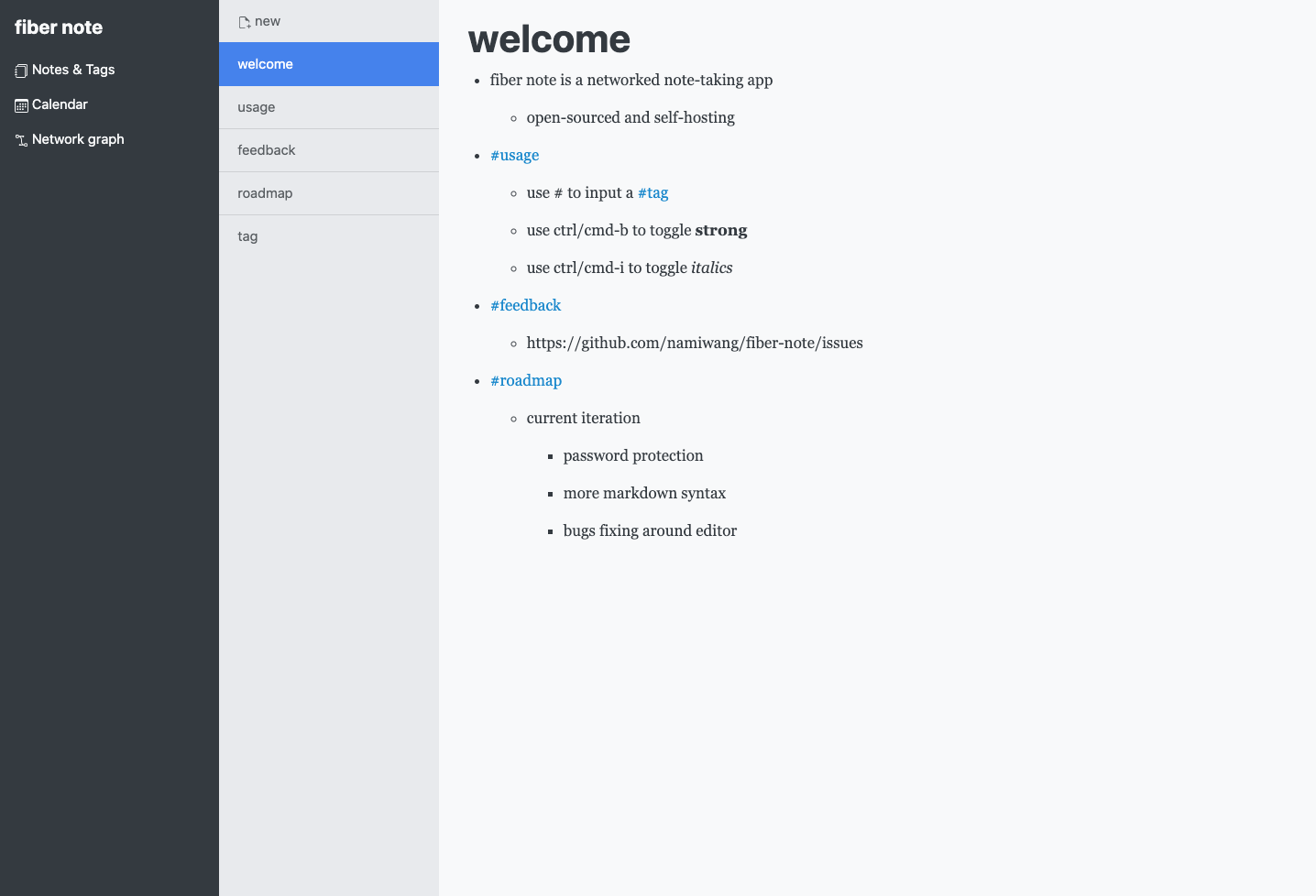 fiber note gallery image