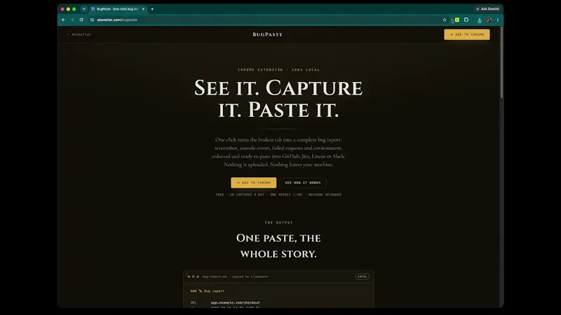 BugPaste screenshot 1 (video preview)