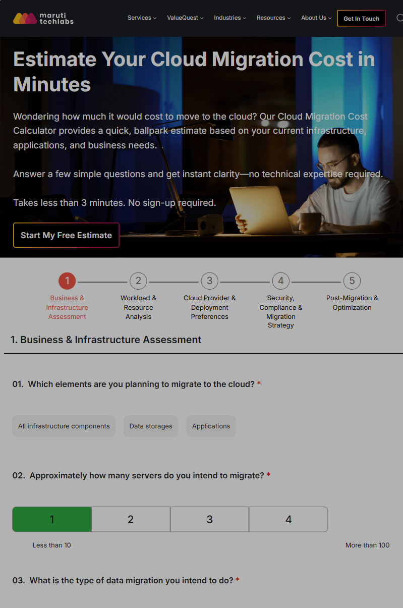 Maruti Techlabs - Screenshot 2 showing product features and functionality