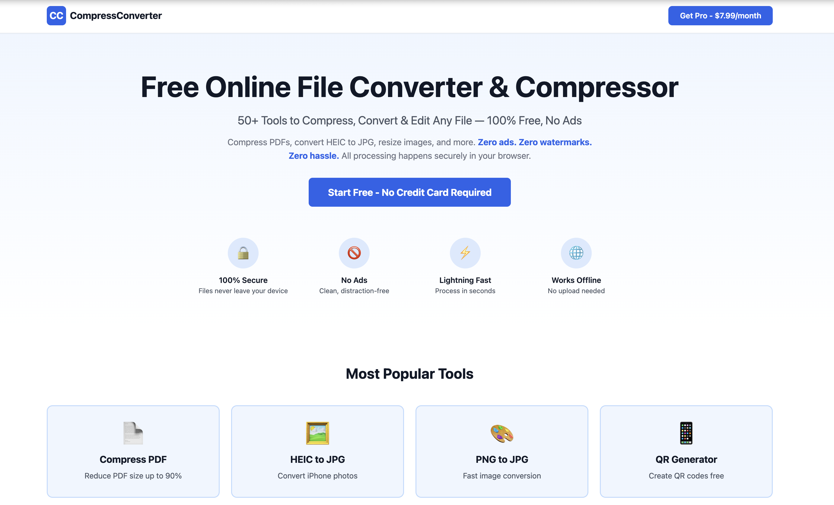 CompressConverter - Main product screenshot demonstrating key features and user interface