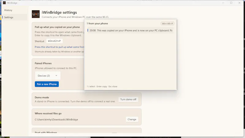 iWinBridge screenshot 5