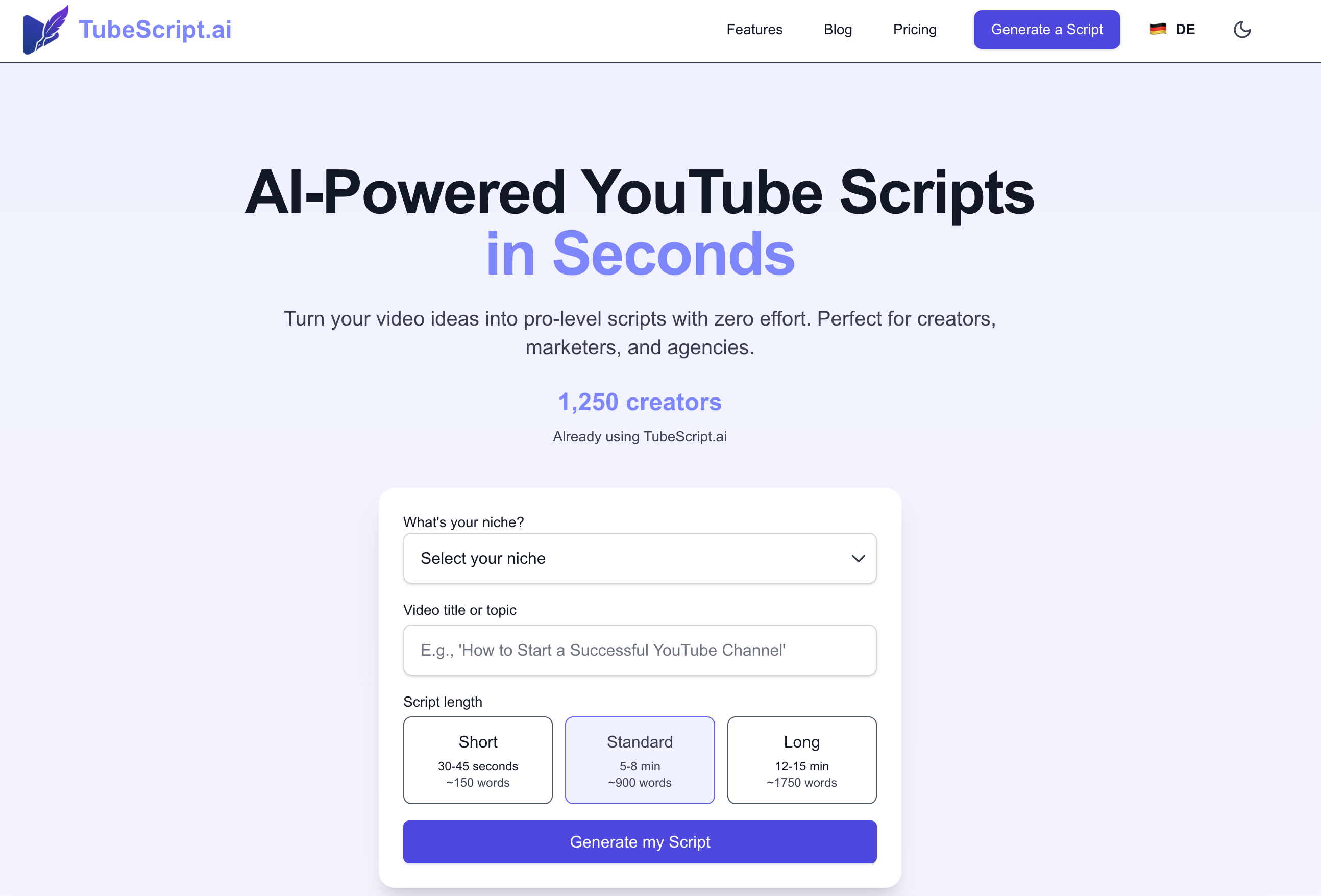 TubeScript.ai gallery image