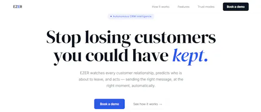 EZER — Autonomous Churn Prevention gallery image