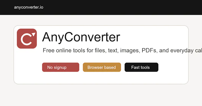 AnyConverter screenshot 1