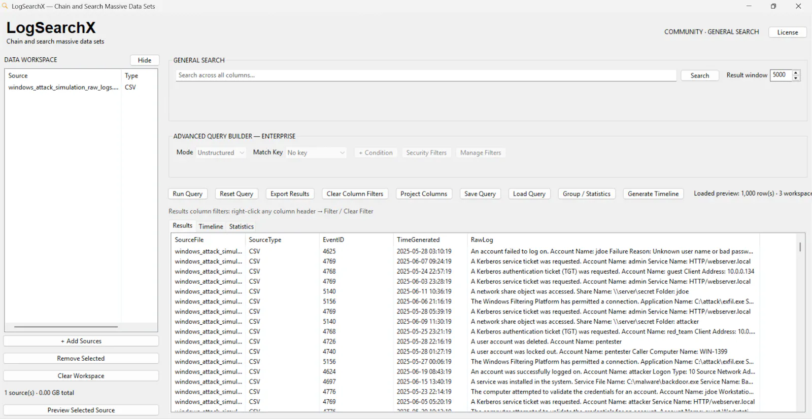LogSearchX  screenshot 1