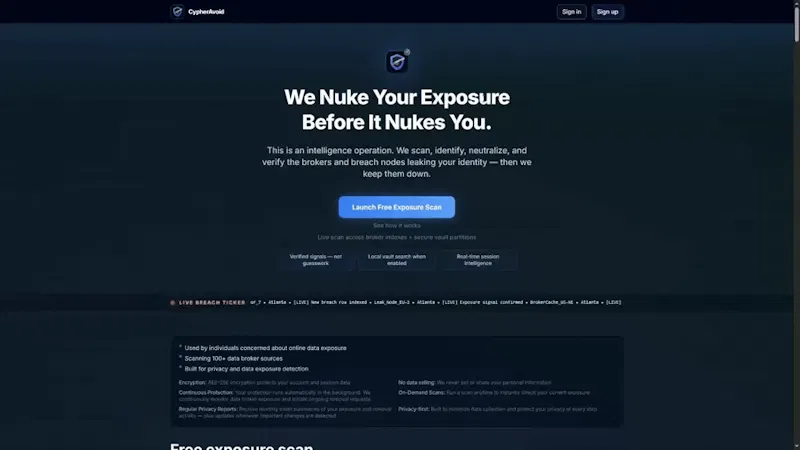CypherAvoid screenshot 1 (video preview)