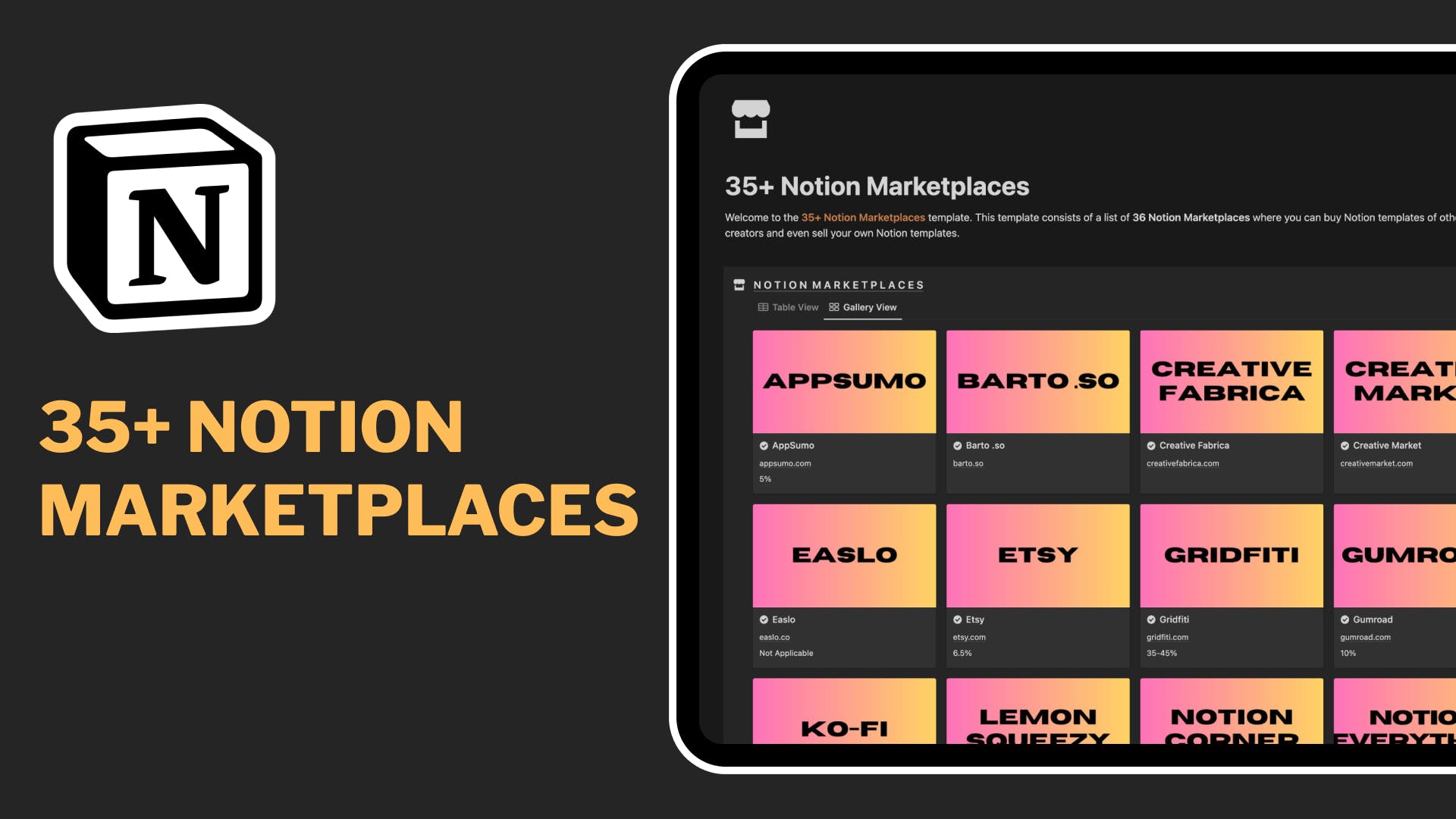 35+ Notion Marketplaces media 1