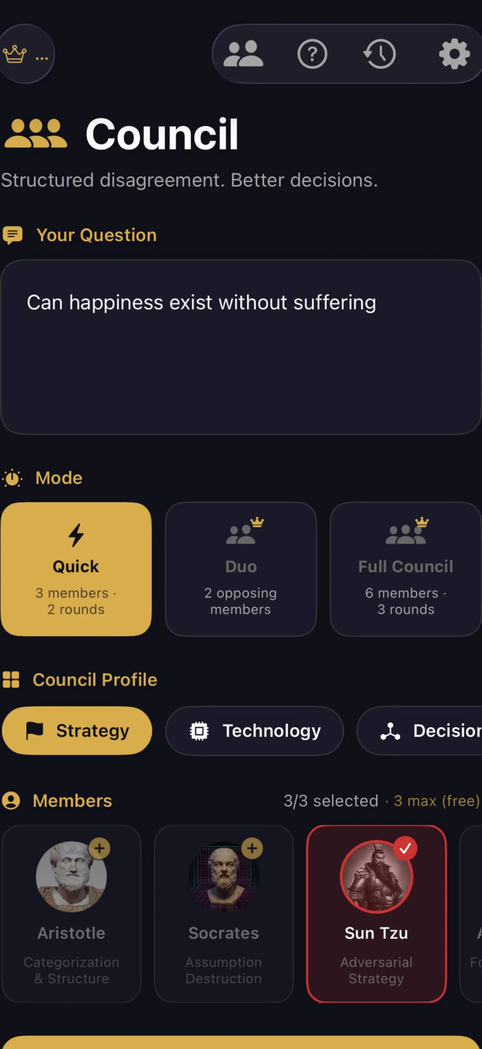 Council AI screenshot 1