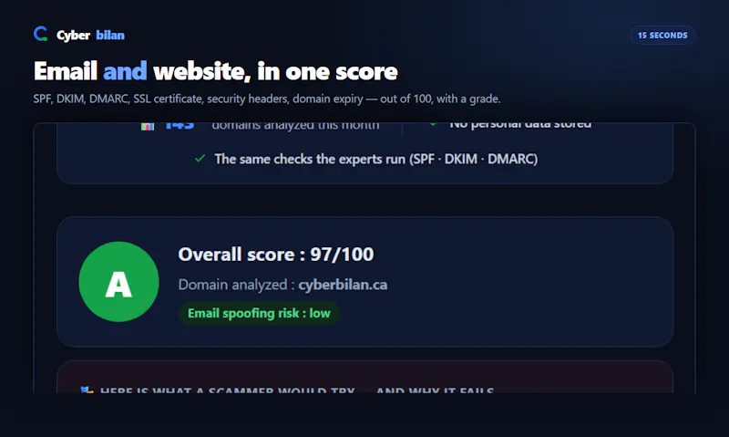 Cyberbilan screenshot 4